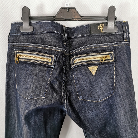 Ladies Vintage Y2K 2000s Jeans Size 6 8 27 GUESS PREMIUM Straight Leg - Picture 5 of 10